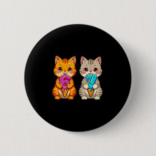 Badge Rond 5 Cm Chats Neko Mignons Kawaii 67 Drip Meme Drôle Six S