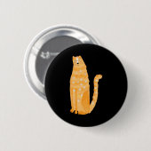 Badge Rond 5 Cm Chats Orange (Devant & derrière)