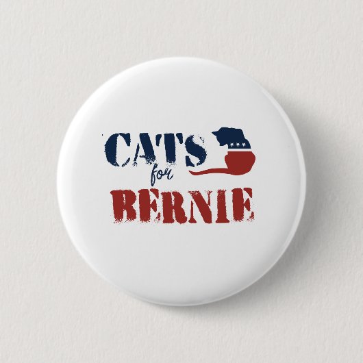 Badge Rond 5 Cm Chats pour Bernie (Devant)
