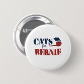 Badge Rond 5 Cm Chats pour Bernie (Devant & derrière)