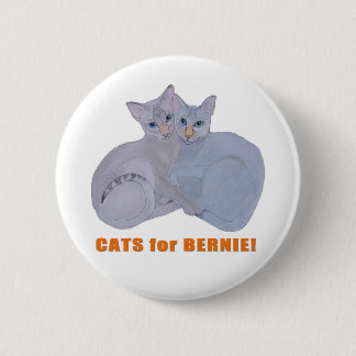 Badge Rond 5 Cm Chats pour Bernie !