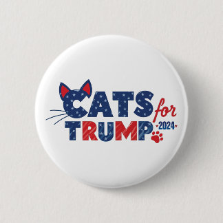 Badge Rond 5 Cm Chats pour le bouton Trump !