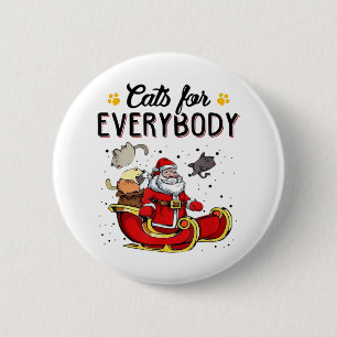 Badge Rond 5 Cm Chats pour tout le monde Cadeau Amoureux des chats
