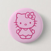 Badge Rond 5 Cm Chatte (Devant)