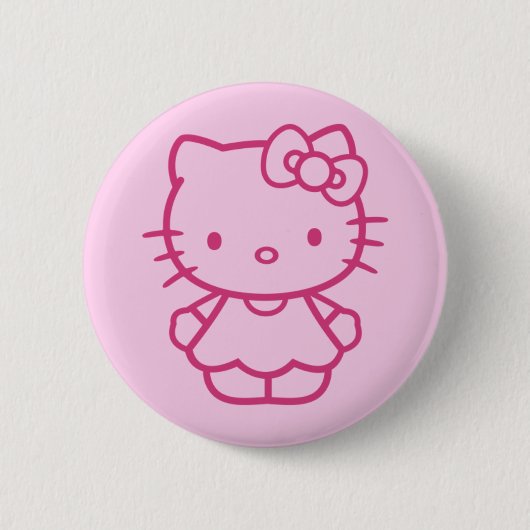 Badge Rond 5 Cm Chatte (Devant)