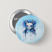 Badge Rond 5 Cm Chatte (Devant & derrière)