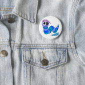 Badge Rond 5 Cm Chatte Goofkins chenille pirate (En situation)