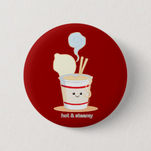 Badge Rond 5 Cm Chaud et chaud et humide