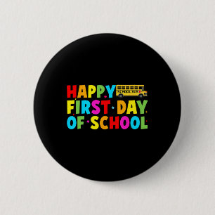 Badge Rond 5 Cm Chauffeur de bus de rentrée scolaire Bienvenue 