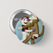 Badge Rond 5 Cm Chaussettes sales dansant le tango (Devant & derrière)