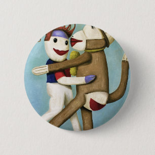 Badge Rond 5 Cm Chaussettes sales dansant le tango