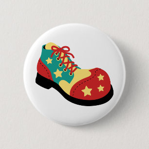 Badge Rond 5 Cm Chaussure clown