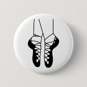 Badge Rond 5 Cm Chaussures de danse irlandaise