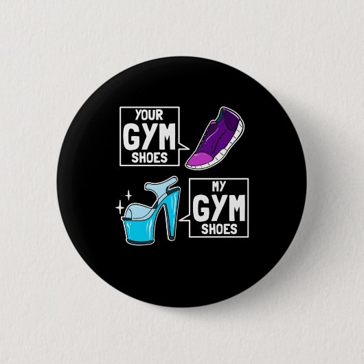Badge Rond 5 Cm Chaussures de gym Ballet Dancer (Devant)