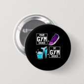 Badge Rond 5 Cm Chaussures de gym Ballet Dancer (Devant & derrière)