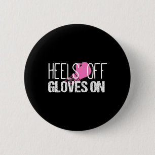 Badge Rond 5 Cm Chaussures de kickboxing talons ouverts gants sur