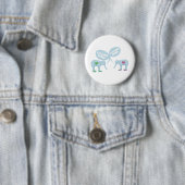 Badge Rond 5 Cm Chaussures d'éléphant (En situation)