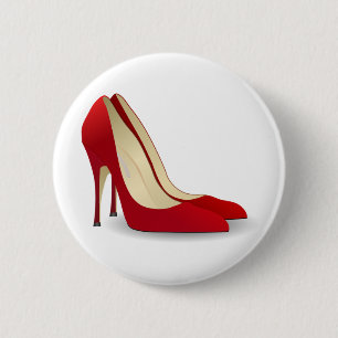 Badge Rond 5 Cm chaussures rouges de talon haut