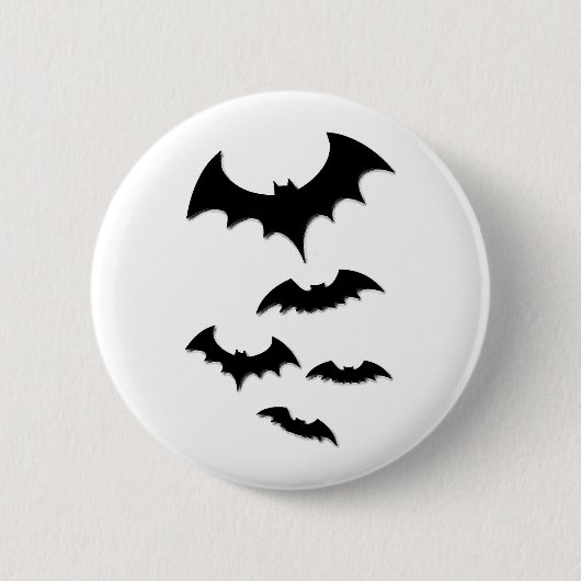 Badge Rond 5 Cm chauve-souris halloween (Devant)