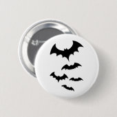 Badge Rond 5 Cm chauve-souris halloween (Devant & derrière)