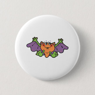 Badge Rond 5 Cm chauve-souris vampire de dessin animé mignonne