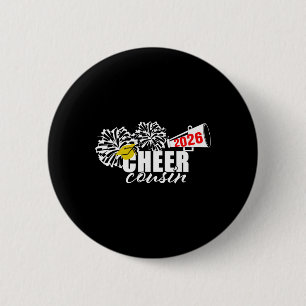 Badge Rond 5 Cm Cheer 2026 Cousin Graduation Senior Cheerleader Gi