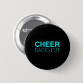 Badge Rond 5 Cm Cheer Ckspot Cheerleading (Devant & derrière)