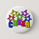 Badge Rond 5 Cm Cheer Stars (Devant)