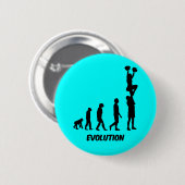 Badge Rond 5 Cm Cheerleading drôle (Devant & derrière)