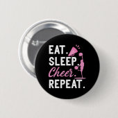 Badge Rond 5 Cm Cheerled Dance Pom-pom girl Filles Mangent Sleep C (Devant & derrière)