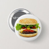 Badge Rond 5 Cm Cheeseburger (Devant & derrière)