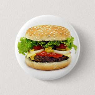 Badge Rond 5 Cm Cheeseburger