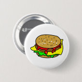 Badge Rond 5 Cm cheeseburger (Devant & derrière)