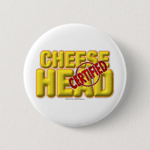 Badge Rond 5 Cm CheeseHead certifié
