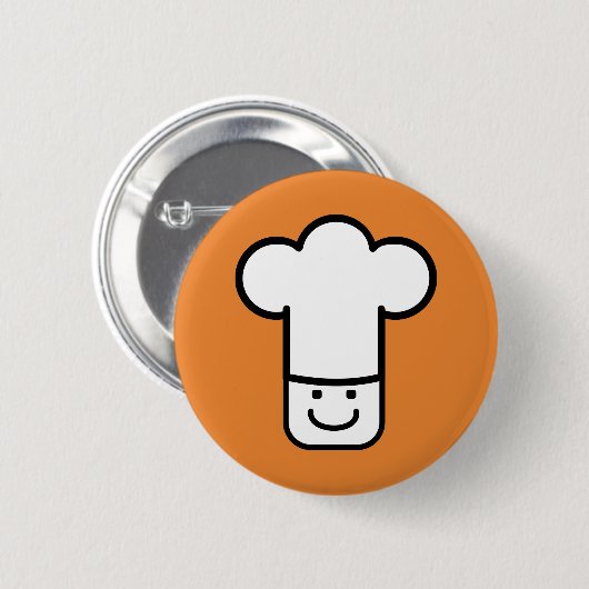 Badge Rond 5 Cm Chef (Devant & derrière)
