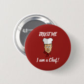 Badge Rond 5 Cm Chef (Devant & derrière)