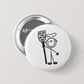 Badge Rond 5 Cm Chef avec la spatule (Devant & derrière)