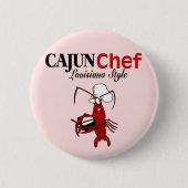 Badge Rond 5 Cm Chef cajun (Devant)