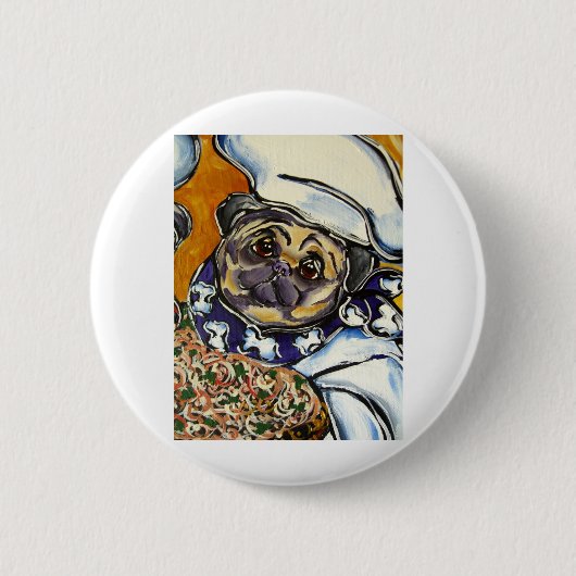 Badge Rond 5 Cm Chef Carlin (Devant)