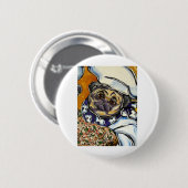 Badge Rond 5 Cm Chef Carlin (Devant & derrière)