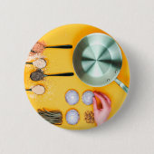 Badge Rond 5 Cm Chef cuisine Pan (Devant)
