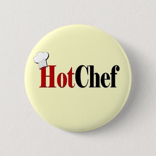 Badge Rond 5 Cm Chef cuisinier (Devant)
