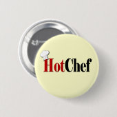 Badge Rond 5 Cm Chef cuisinier (Devant & derrière)