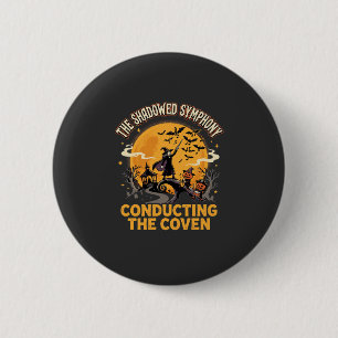 Badge Rond 5 Cm Chef de coven d'Halloween