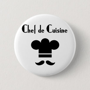 Badge Rond 5 Cm Chef de cuisine