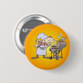 Badge Rond 5 Cm Chef de gril (Devant & derrière)