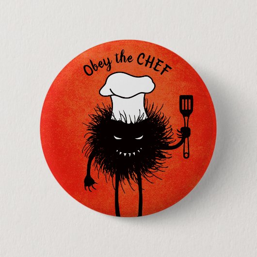 Badge Rond 5 Cm Chef de personnage de personnage Evil Cook (Devant)