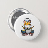 Badge Rond 5 Cm Chef de Ramen (Devant & derrière)