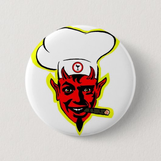 Badge Rond 5 Cm Chef diabolique (Devant)
