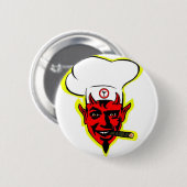 Badge Rond 5 Cm Chef diabolique (Devant & derrière)